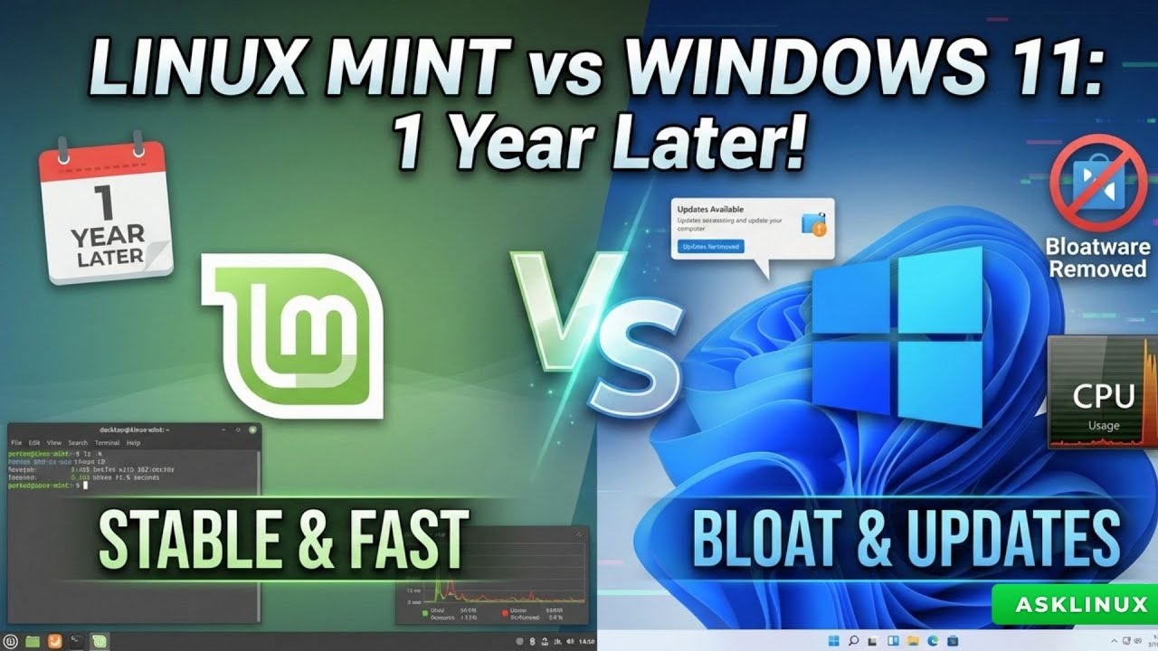 I Quit Windows 11 for 12 Months — Switched to Linux Mint 22 & It