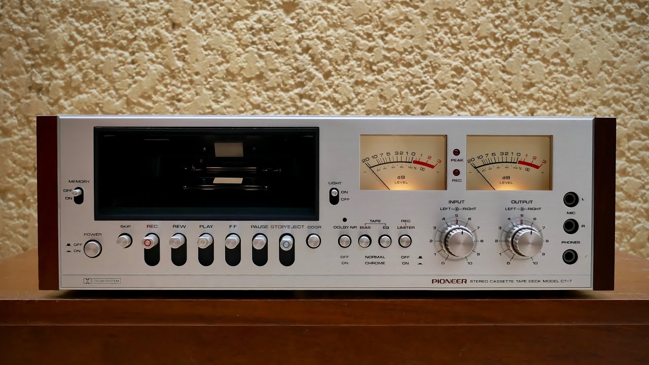 Pioneer CT7 Cassette Deck Audition - YouTube