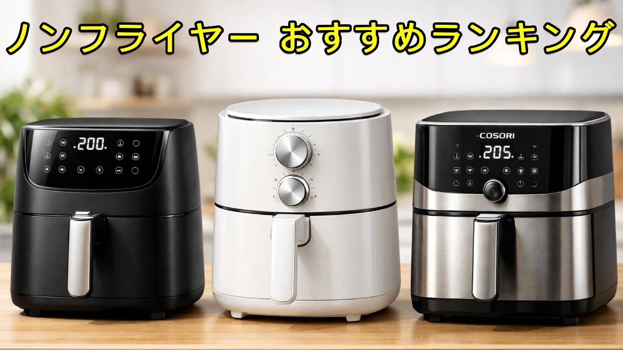 2026年ノンフライヤーおすすめ3選 | ヘルシー調理の決定版 - YouTube