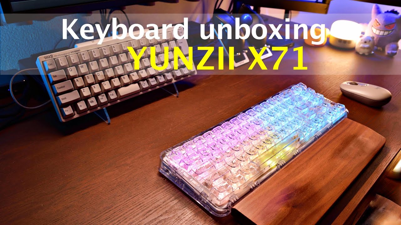 開封】透明68％メカニカルキーボード『YUNZII X71』に一目惚れ