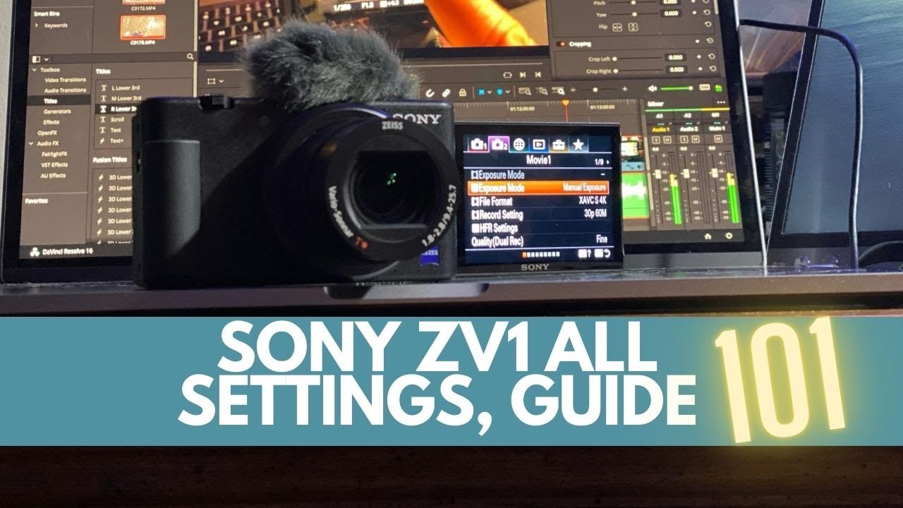 Sony zv1 all settings and menu explained!! - YouTube