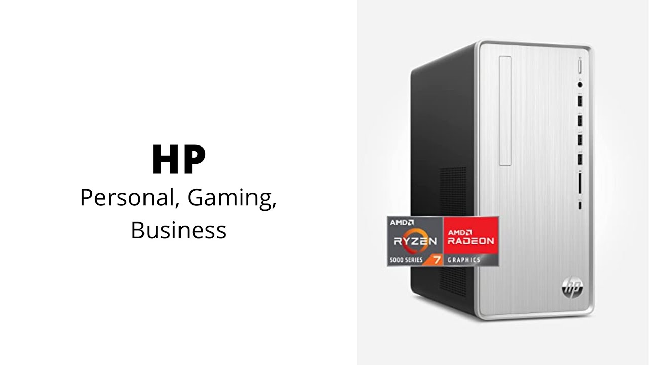 HP | Pavilion Desktop PC, AMD Ryzen 7 5700G, 16 GB RAM, 512 GB SSD