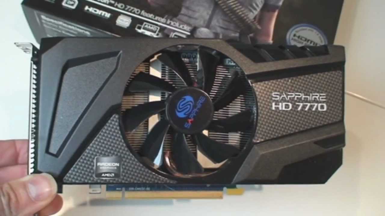 Sapphire HD Radeon 7770 OC Ghz Edition Graphics Card Review - YouTube