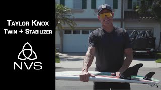 Taylor Knox ARC Twin + Stabilizer Surfboard Fins - NVS