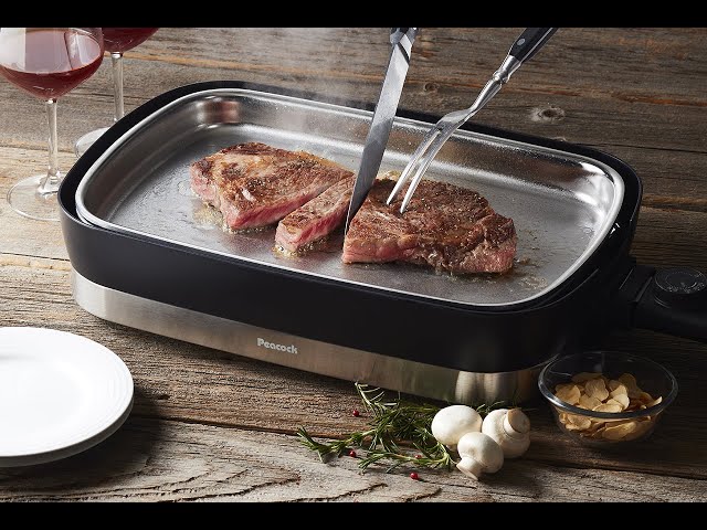 ステンレスホットプレート『Mr.Steak House』／WDV-10S【ピーコック