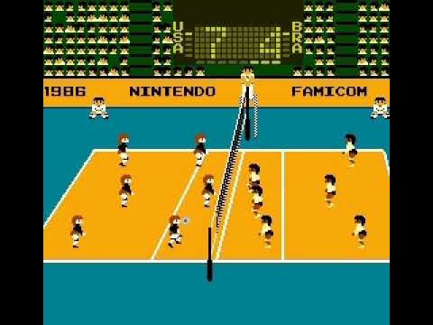 ファミコンディスクシステム版 バレーボール【Volleyball】 - YouTube