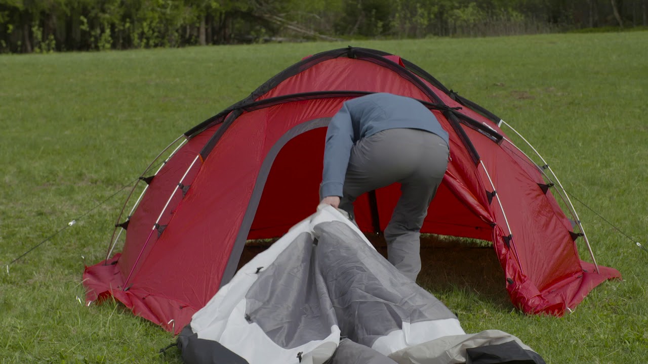 Expedition tent for 3 people - Fighter 3-4 - red | HUSKY OUTDOOR