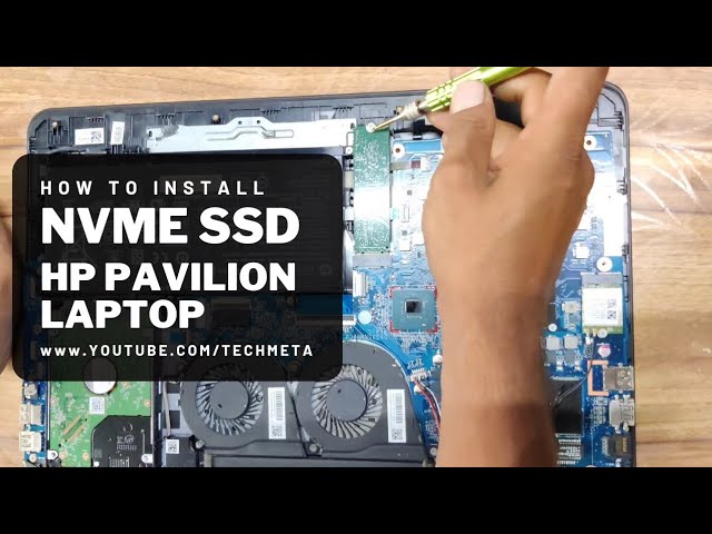 HOW TO INSTALL NVME SSD 512GB ON HP Pavilion laptop CORE i7 ( 8th
