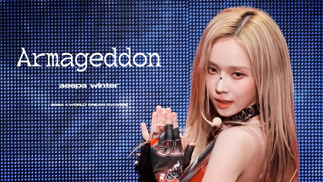 240822 K-WORLD DREAM AWARDS 윈터 winter 에스파 aespa Armageddon 4K