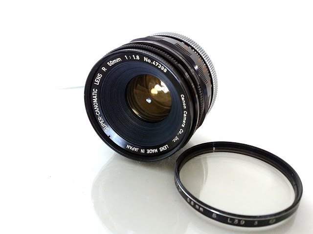 Canon SUPER-CANOMATIC LENS R 50mm F1.8 - YouTube