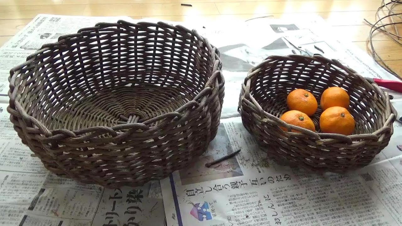 A basket is made with a natural runner - YouTube