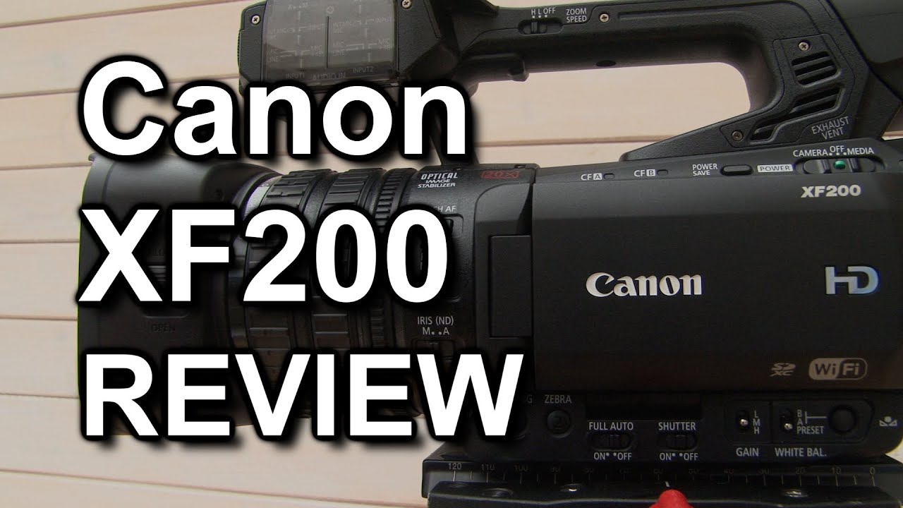 Review: Canon XF200 / XF205 camcorder - YouTube
