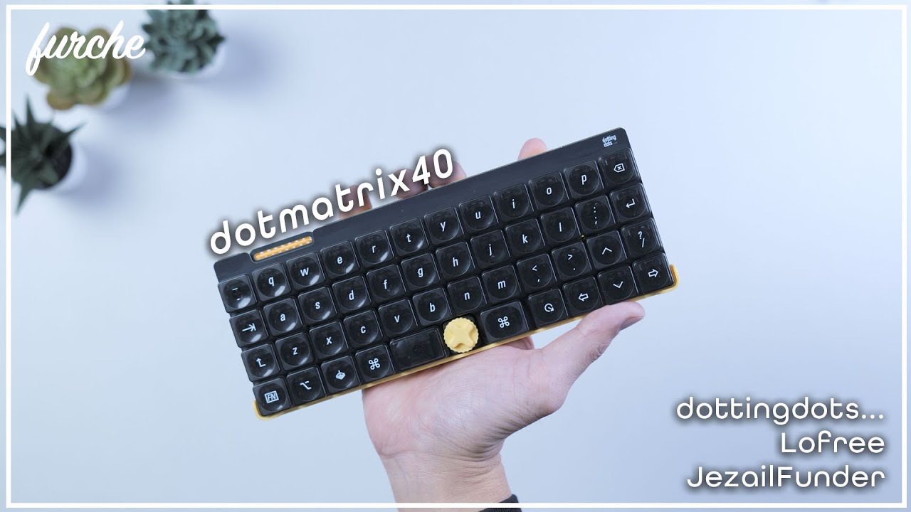 dotmatrix40｜40％オーソリニア配列｜自作キーボードキット｜Lofree