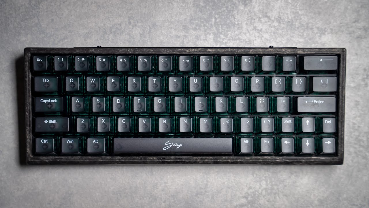 WLMOUSE Ying63 見た目も精度も良い鍛造カーボン製ラピトリキーボード