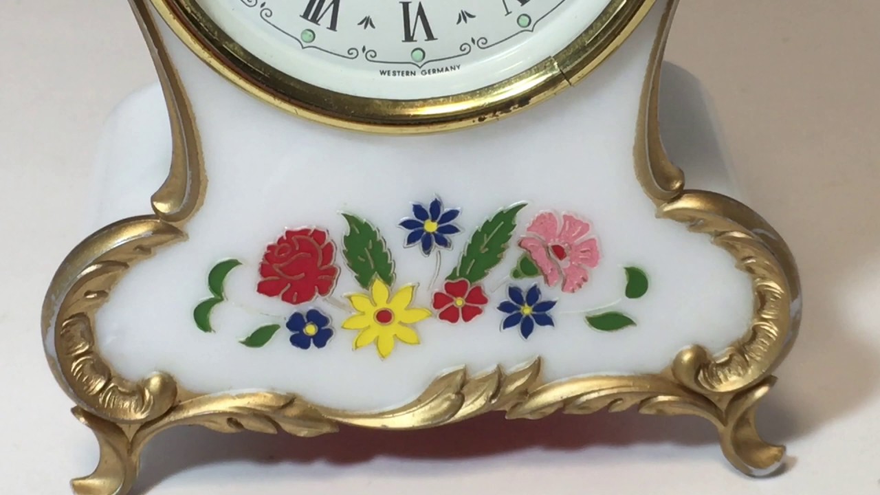 REUGE リュージュ オルゴール付き 目覚まし時計 Dark Eyes 黒い瞳