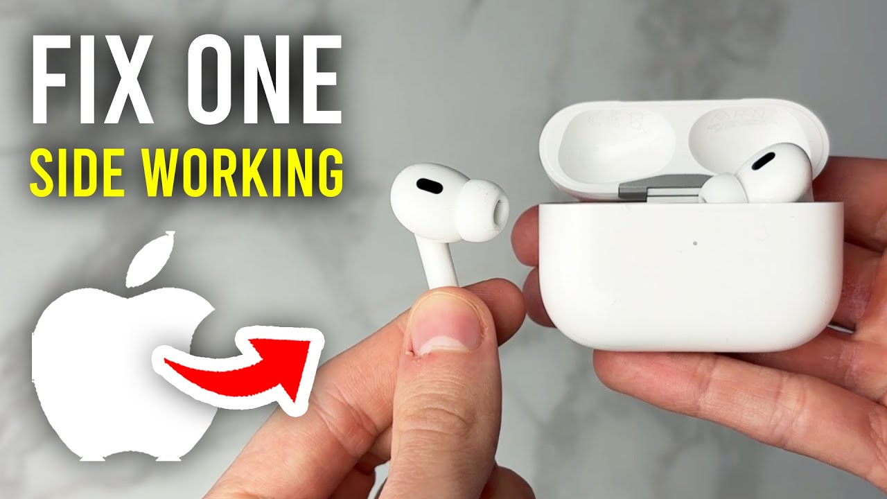 How To Fix AirPods Pro 2 Only One Side Working - Full Guide - YouTube