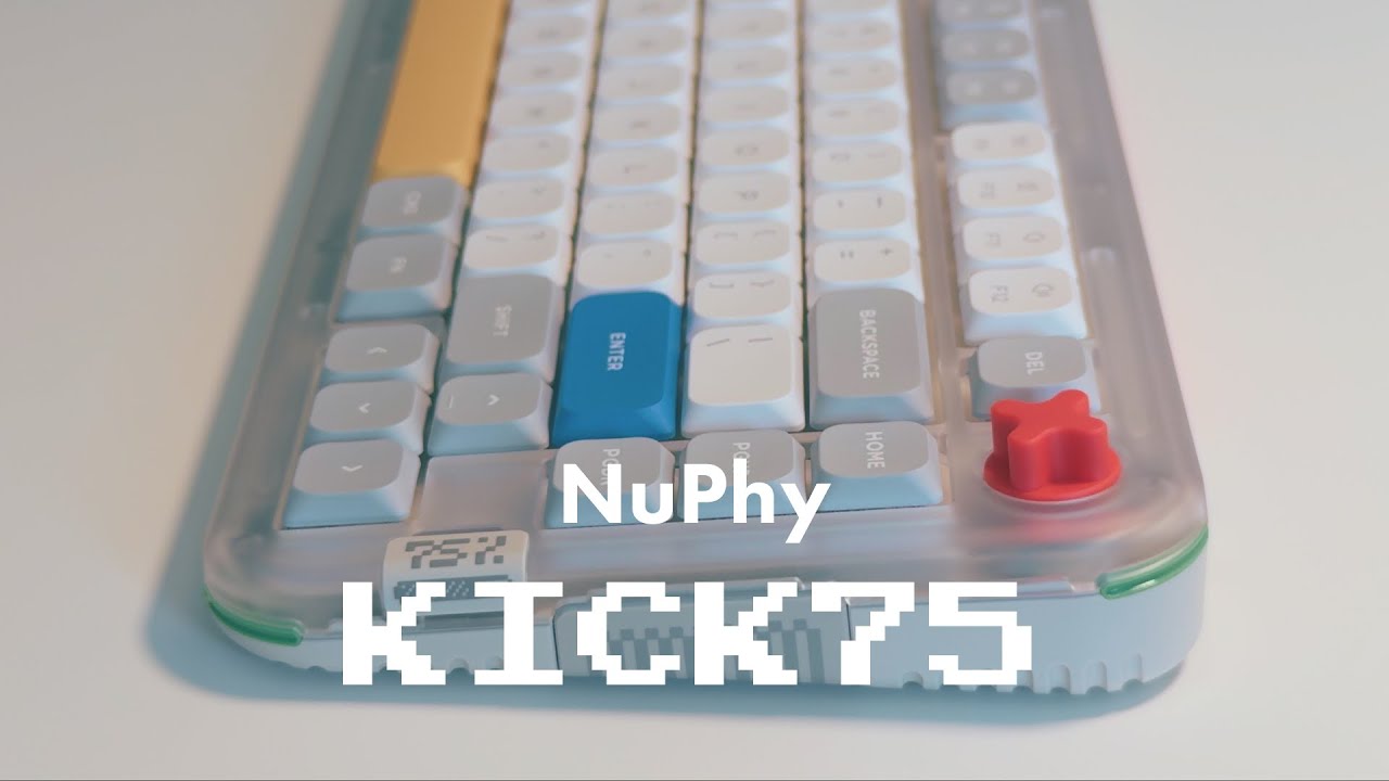 NuPhy Kick75 Unboxing & Sound Test (Blush nano Switch) - YouTube
