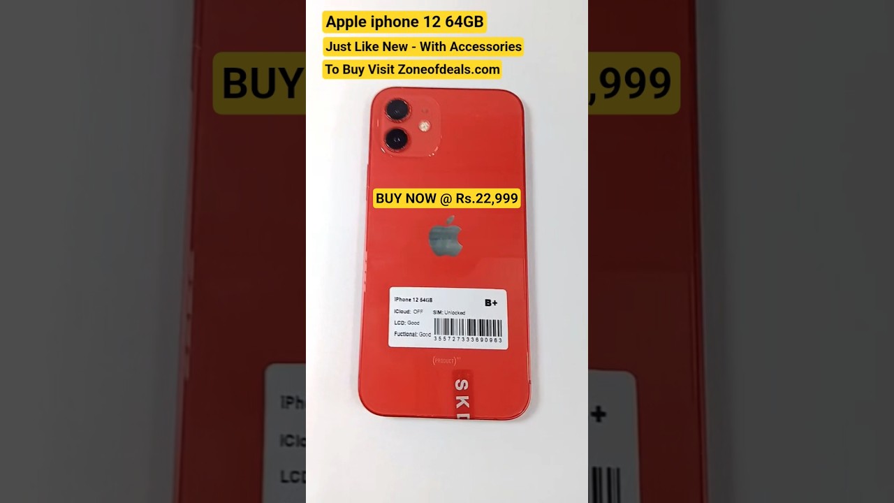Apple iPhone 12 | 64GB Storage | Red | Refurbished Excellent