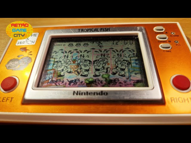 NINTENDO GAME & WATCH TROPICAL FISH LCD Game - YouTube