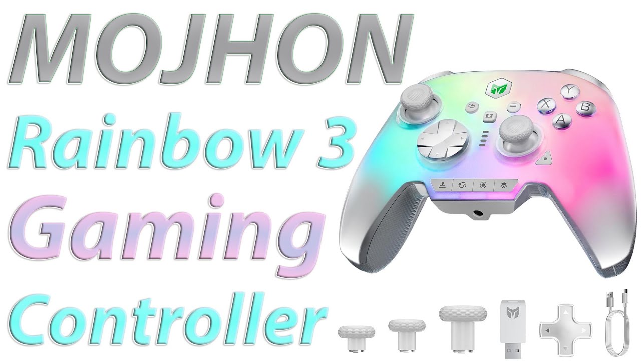 MOJHON Rainbow 3 Gaming Controller | A Multiplatform Gaming