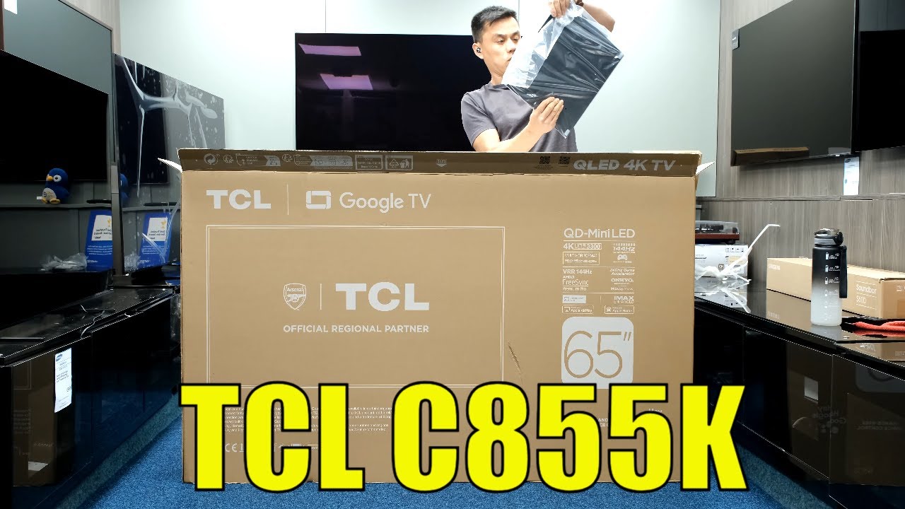 TCL C855K QM8, 2024 Unboxing, Setup, Test and Review with 4K HDR