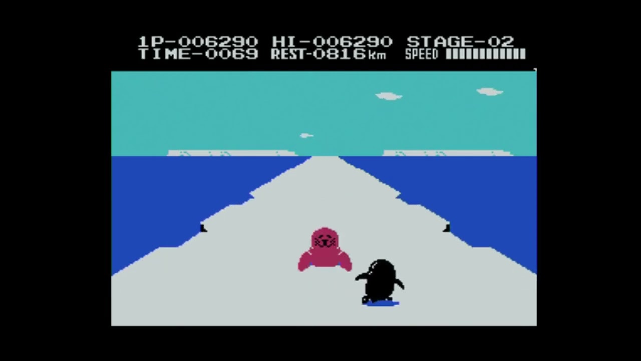 けっきょく南極大冒険 MSX版 久しぶりに実況プレイ - YouTube