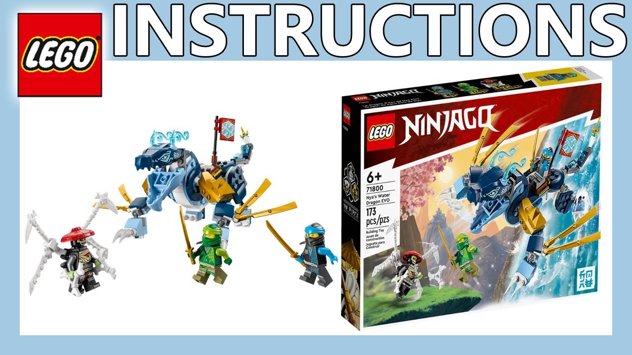 LEGO Instructions | Nya's Water Dragon EVO | 71800 | LEGO NINJAGO
