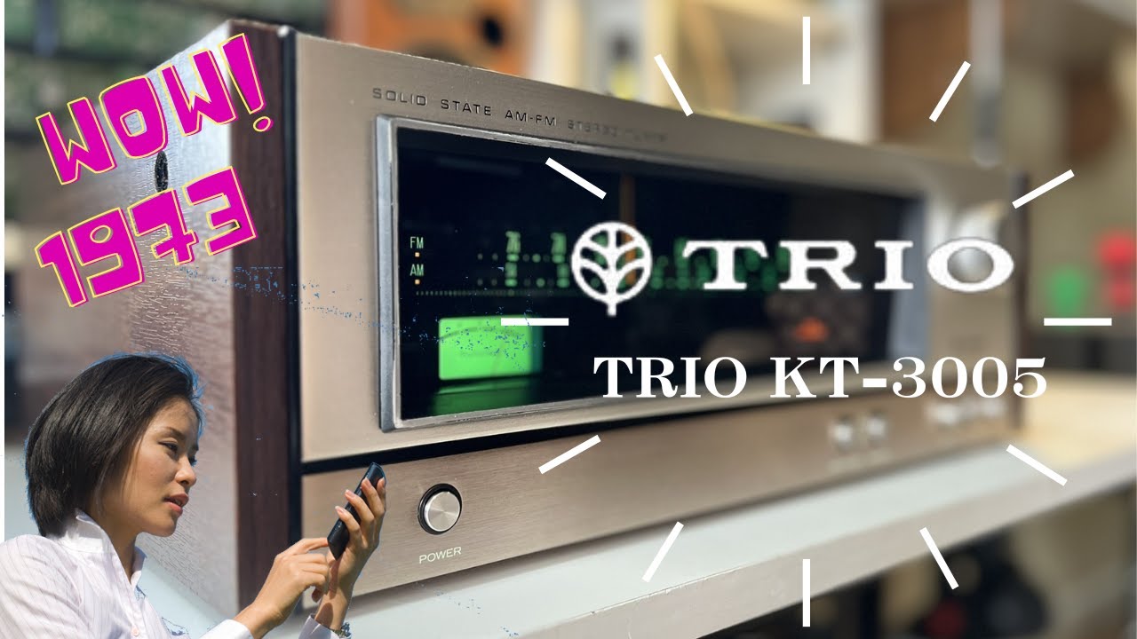 TRIO KT-3005】上級機の技術を継承して開発されたFM/AMチューナー