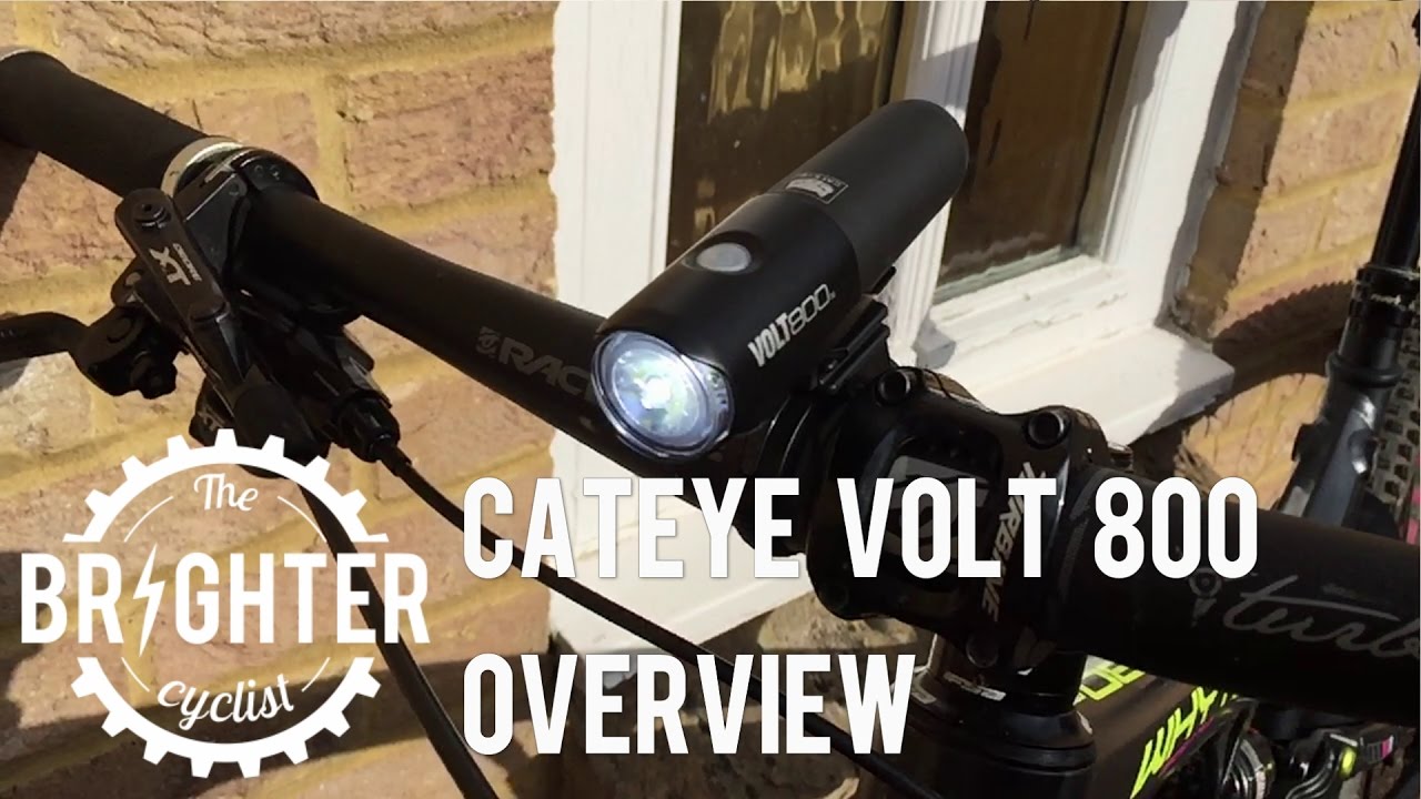 Cateye volt 800 commuter bike light overview - YouTube