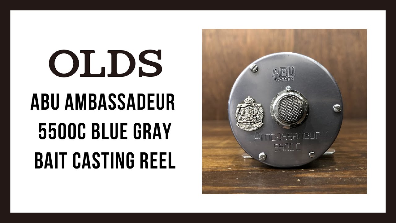 Abu Ambassadeur 5500C Blue Gray Bait Casting Reel ｜アブ