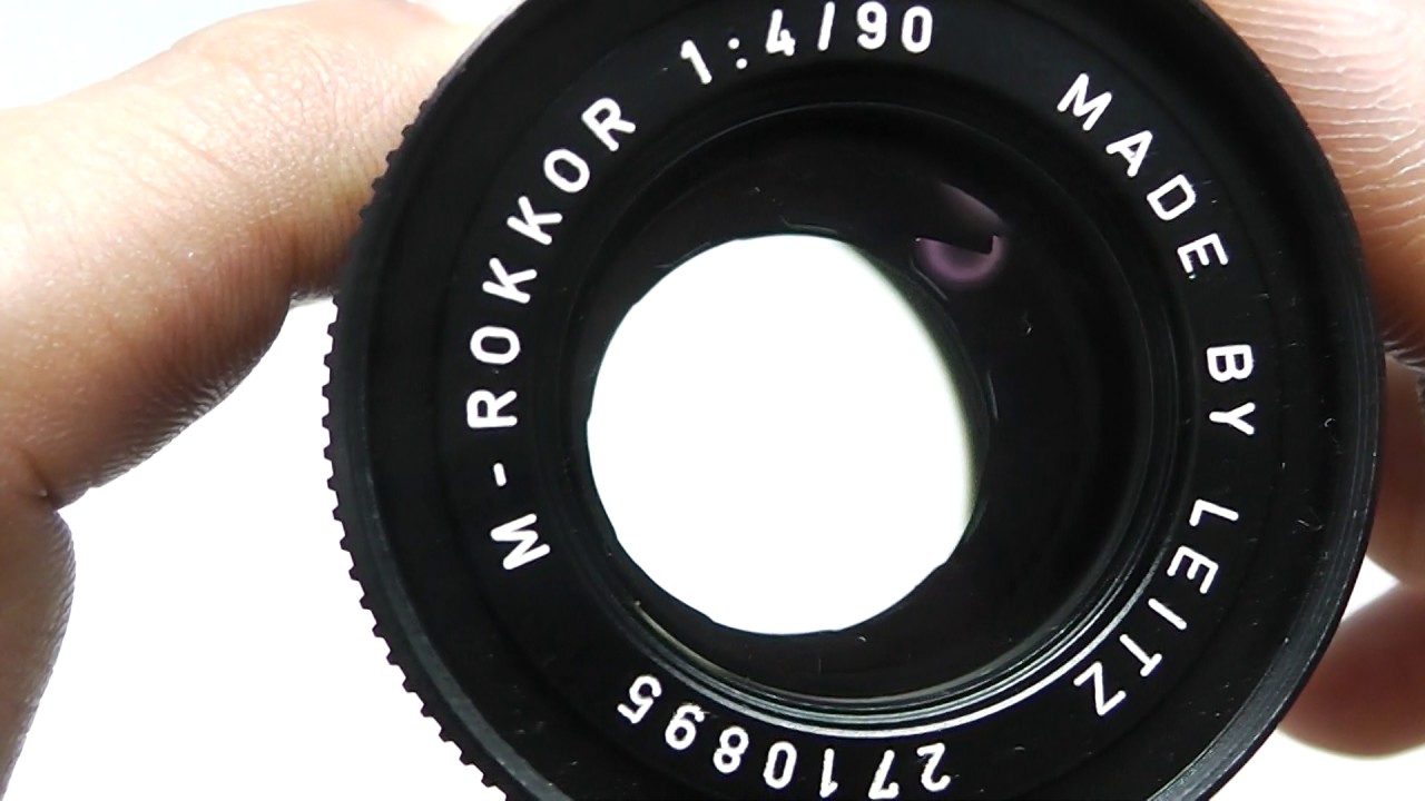 M ROKKOR 90mm F4 CLE時代 M minolta ロッコール - YouTube