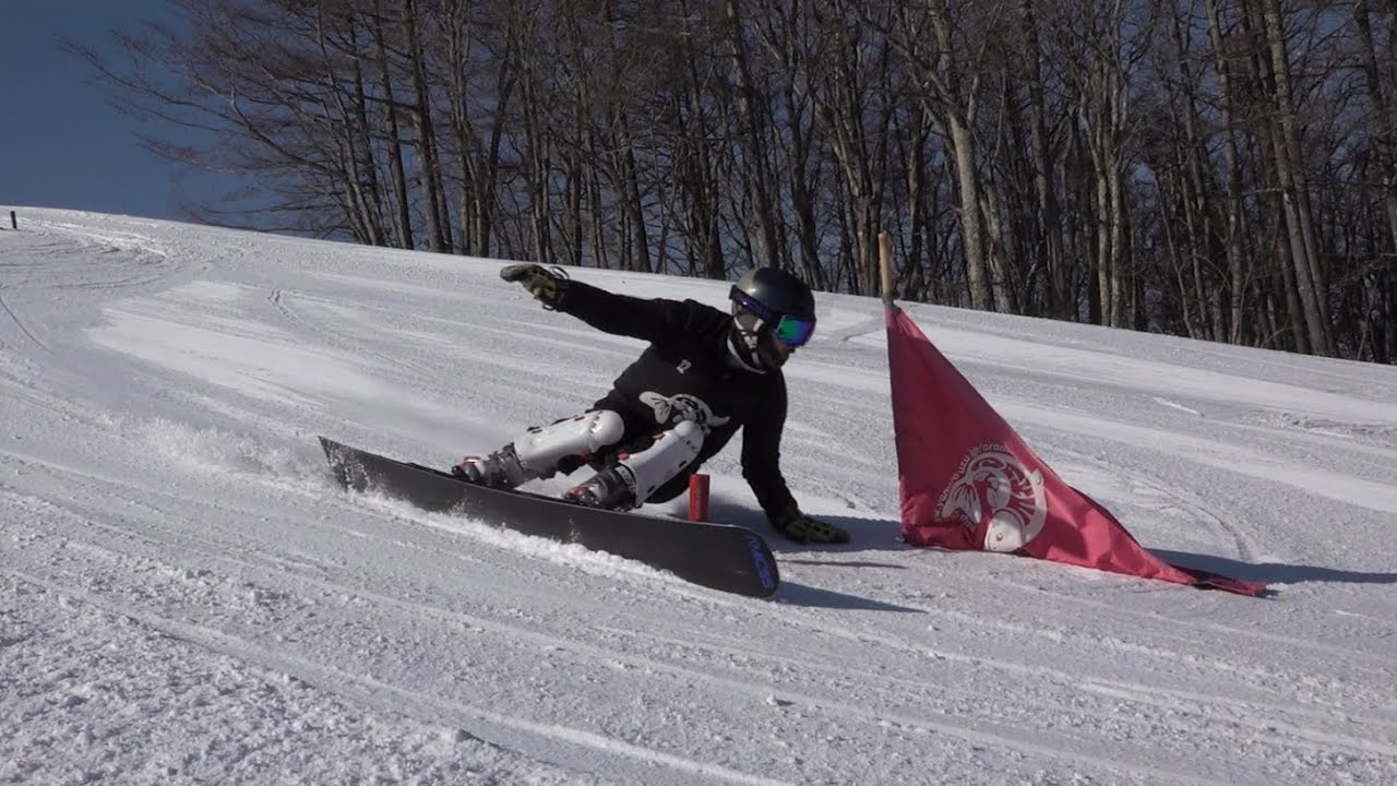 トッププロの練習風景】アルペンスノーボードのGSゲート【戸田大也