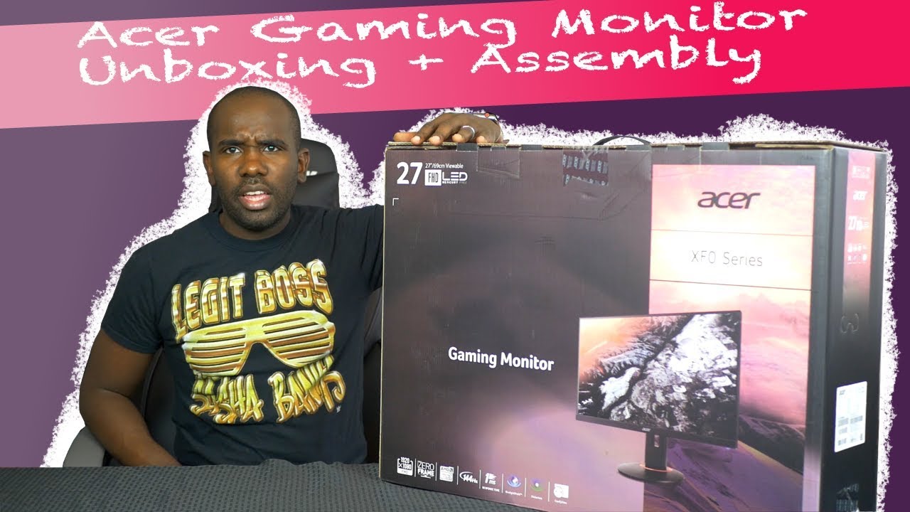 Acer XF270H Unboxing and Assembly - YouTube