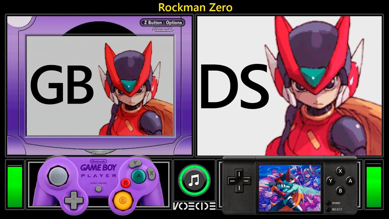 Rockman Zero (GBA vs Nintendo DS) Real Hardware Comparison - YouTube