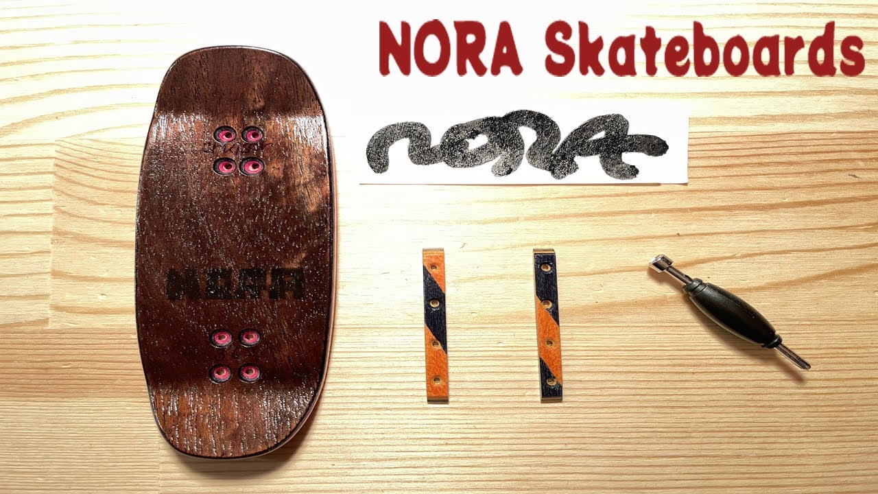 NORA Skateboards Split‐Ply Cruiser ShapeとRailbar【指スケ】 - YouTube