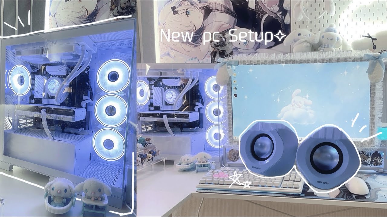 Gaming vlog | 念願の白ゲーミングPCの開封&セットアップ💻HDDの