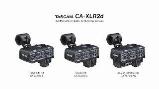 CA-XLR2d | ミラーレス/DSLRカメラ対応XLRマイクアダプター | TASCAM