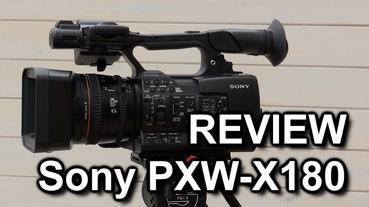 Review: Sony PXW-X180 (PXW-X160) camcorder - YouTube