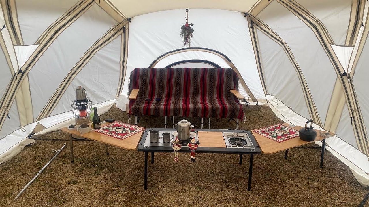 snowpeak 】2022新商品 マルチファンクションテーブルオープン L竹/R竹