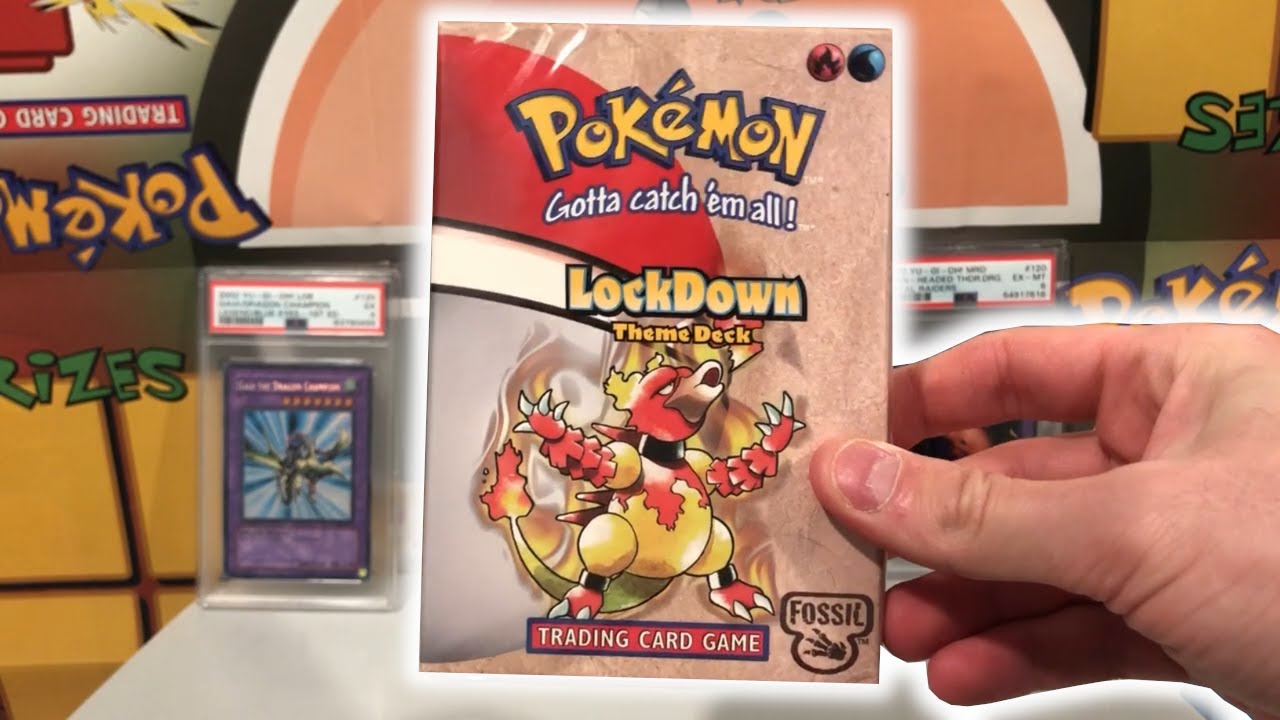 Opening a Lockdown Theme Deck! Pokémon Fossil Set - YouTube