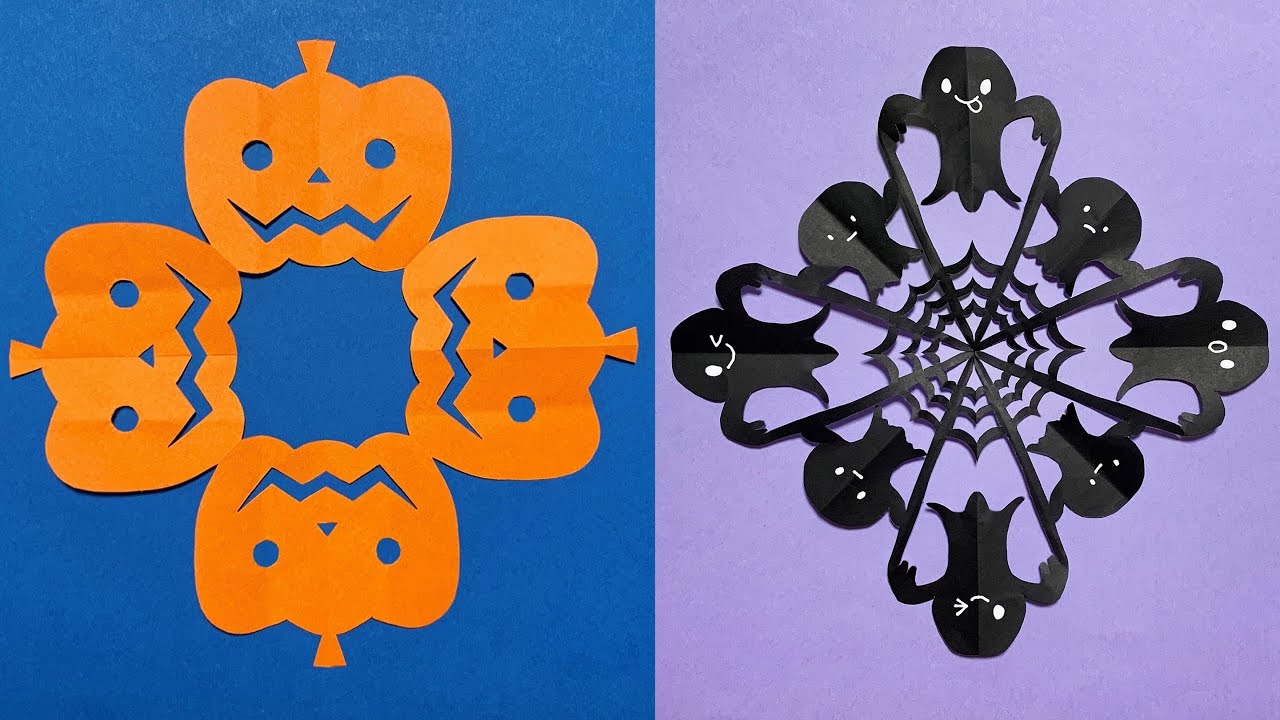 ジャック・オー・ランタン🎃おばけ👻How to make Jack-o'-Lantern