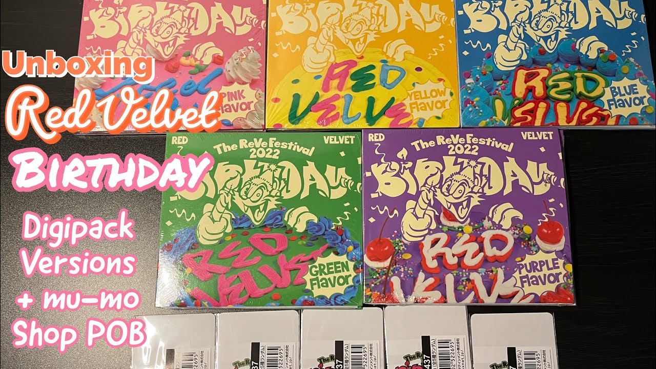 Unboxing] Red Velvet ⟡ Birthday ♡ Digipack Versions ⟡ mu-mo