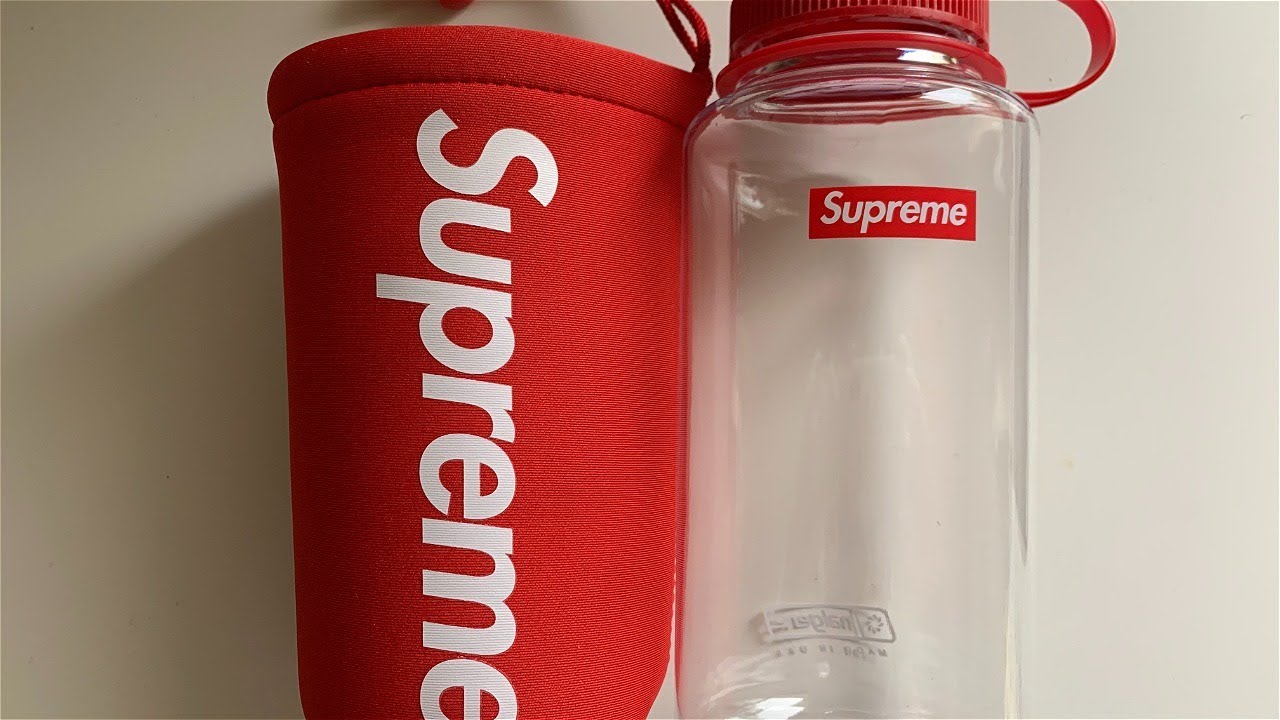 Supreme Red Nalgene Water Bottle - YouTube