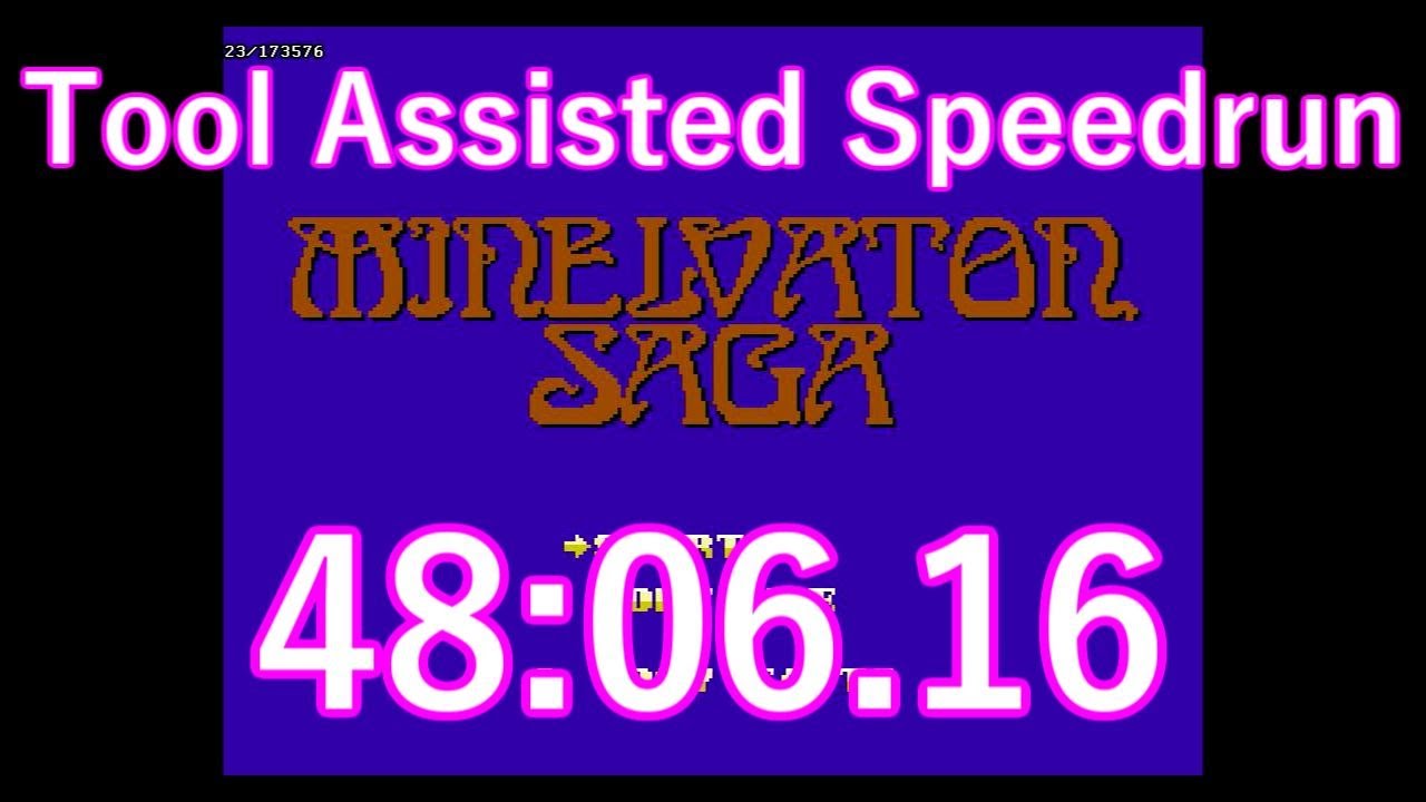 TAS Minelvaton Saga (J) in 48:06.16 NES Family Computer - YouTube