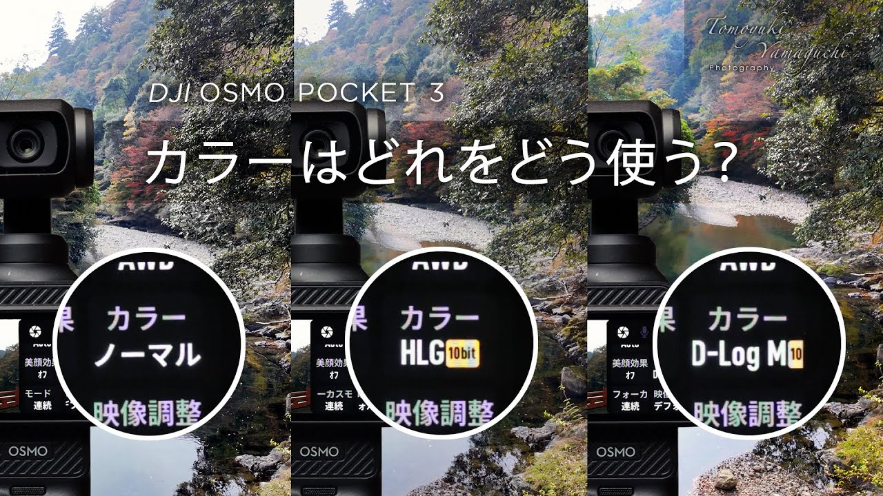 DJI OSMO POCKET 3】カラーはどれ使う？｜ノーマル・HLG・D-Log M