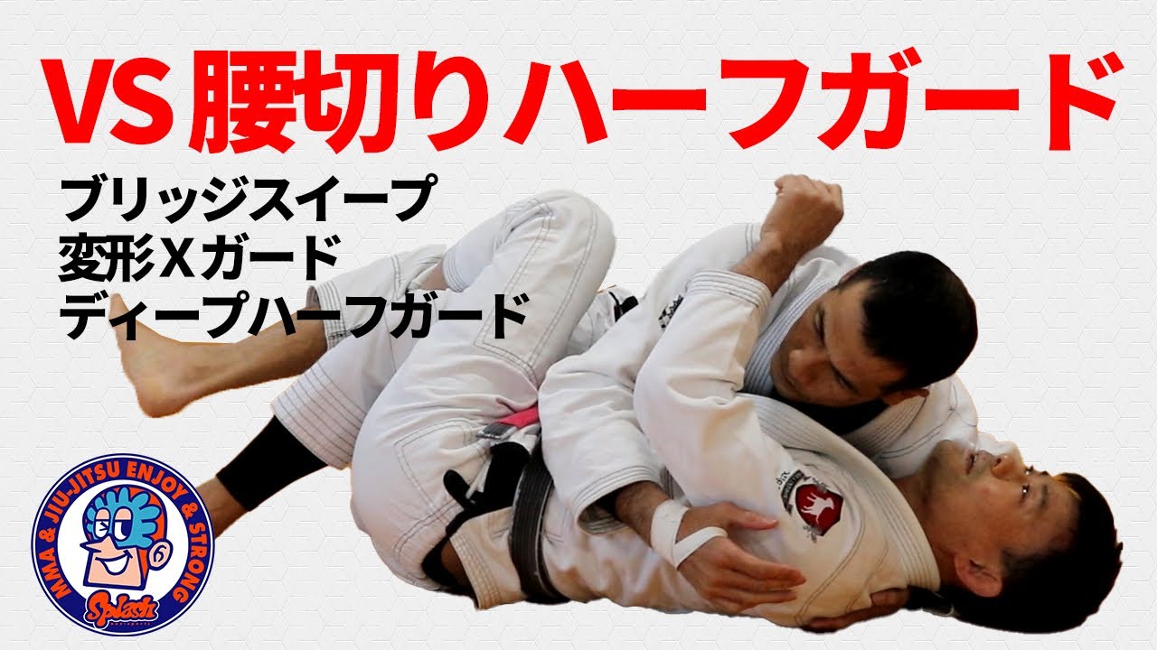 対腰切りハーフガード ブリッジスイープ 変形Xガード ディープハーフ