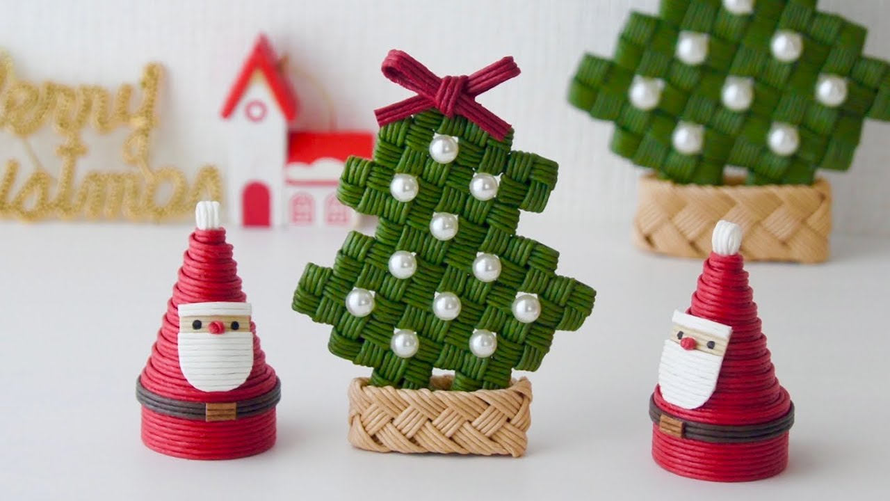 How to make a paper band Christmas tree DIY Handmade - YouTube