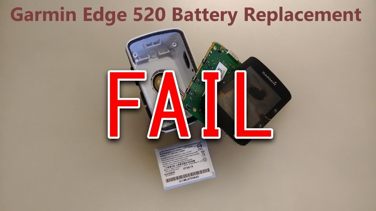 Edge 520 Battery Replacement FAIL - YouTube