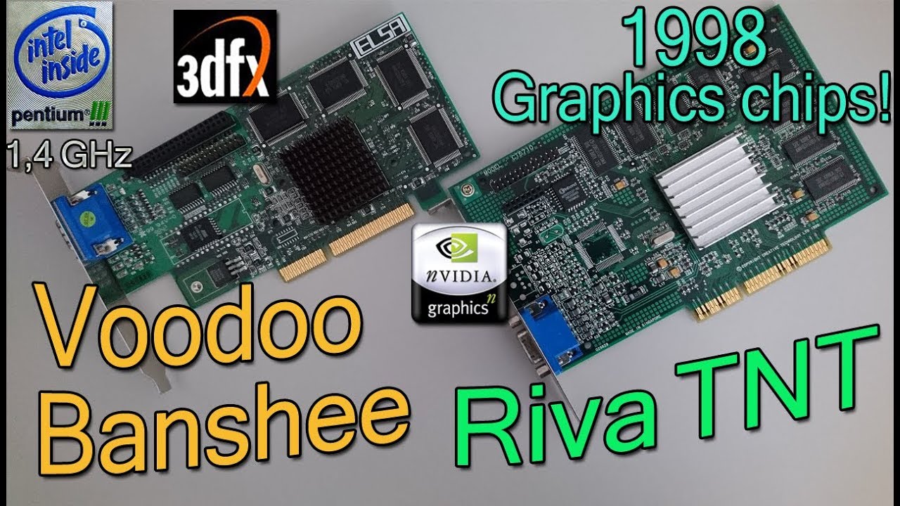 レトロハードウェアファンのみんなに！3dfx Voodoo Banshee vs nVidia
