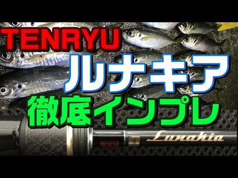 アジング～天龍ルナキアを完全解説！ロッドインプレッション！【TENRYU